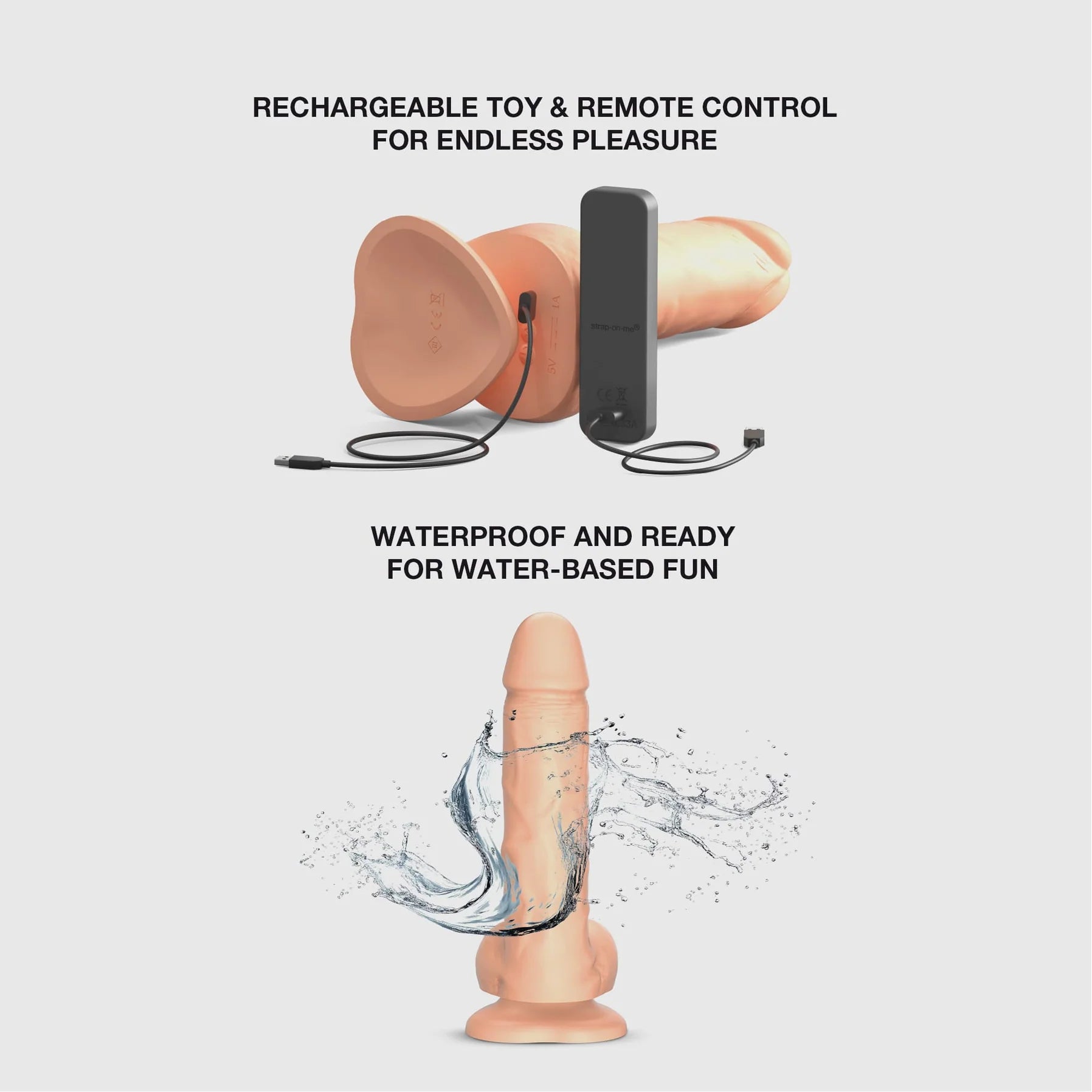 Rotating & Vibrating Realistic Dildo