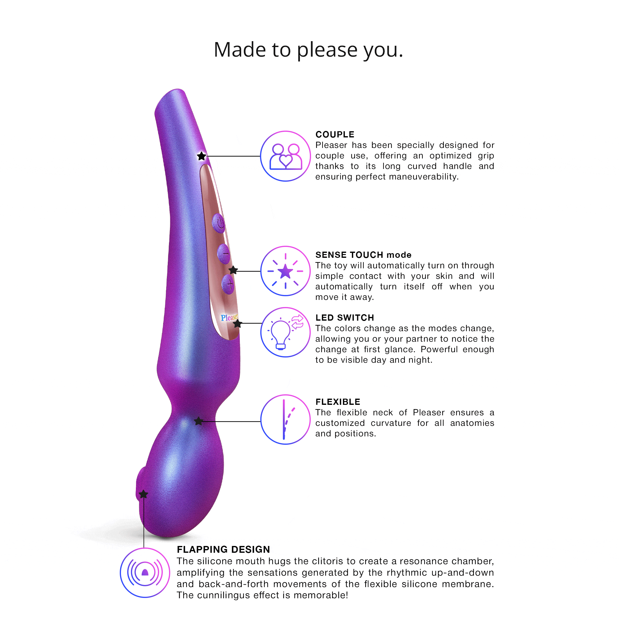 Love to Love Pleaser Wand & Clitoral Stimulator