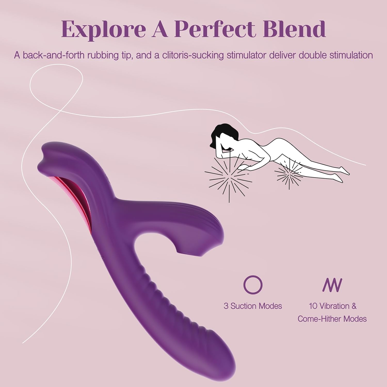 Beta Rabbit 3-in-1 Sucking, Swing Rabbit Vibrator