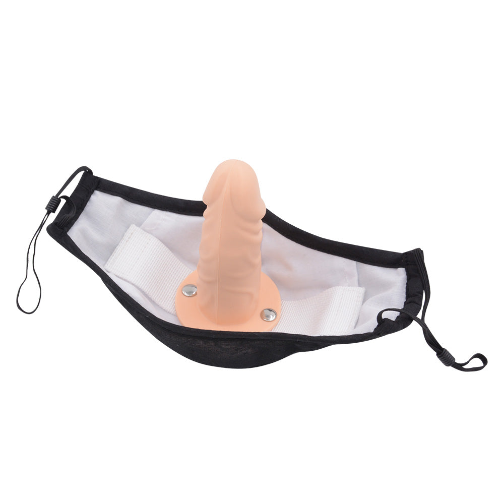 Detachable Dildo Silicone Gag Mask