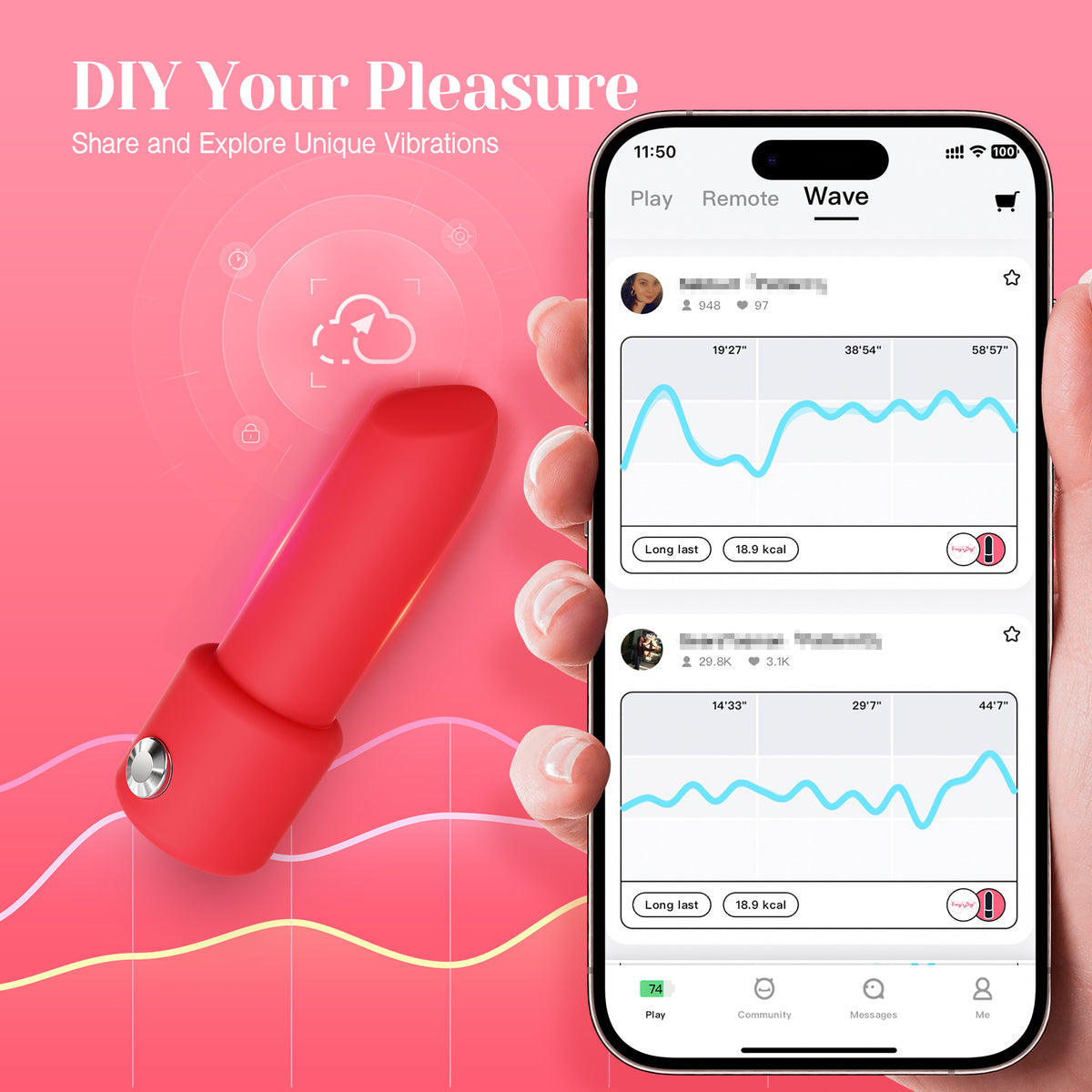 Tracy's Dog Surreal App-controlled Lipstick Vibrator