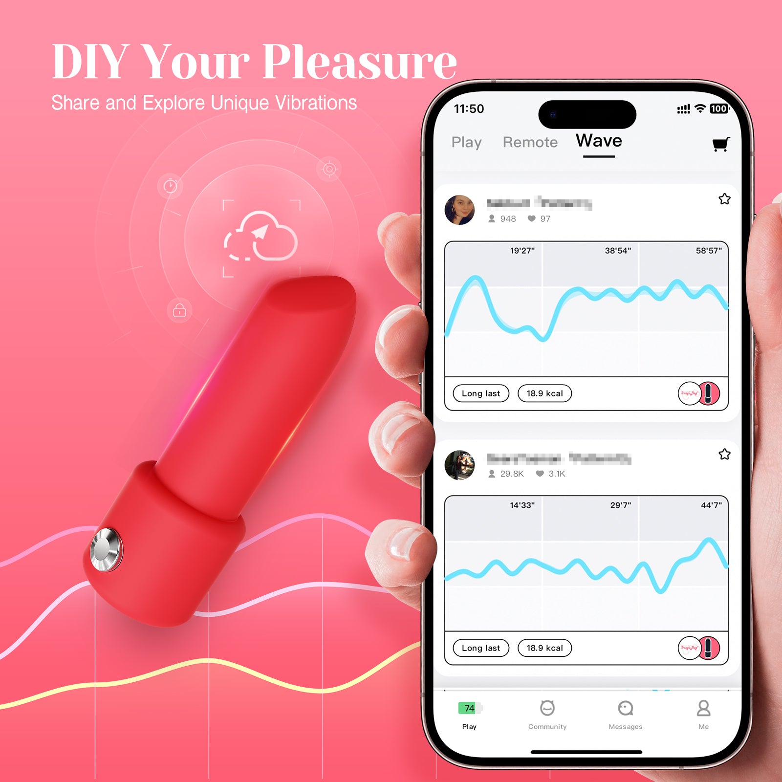 Tracy's Dog Surreal App-controlled Lipstick Vibrator