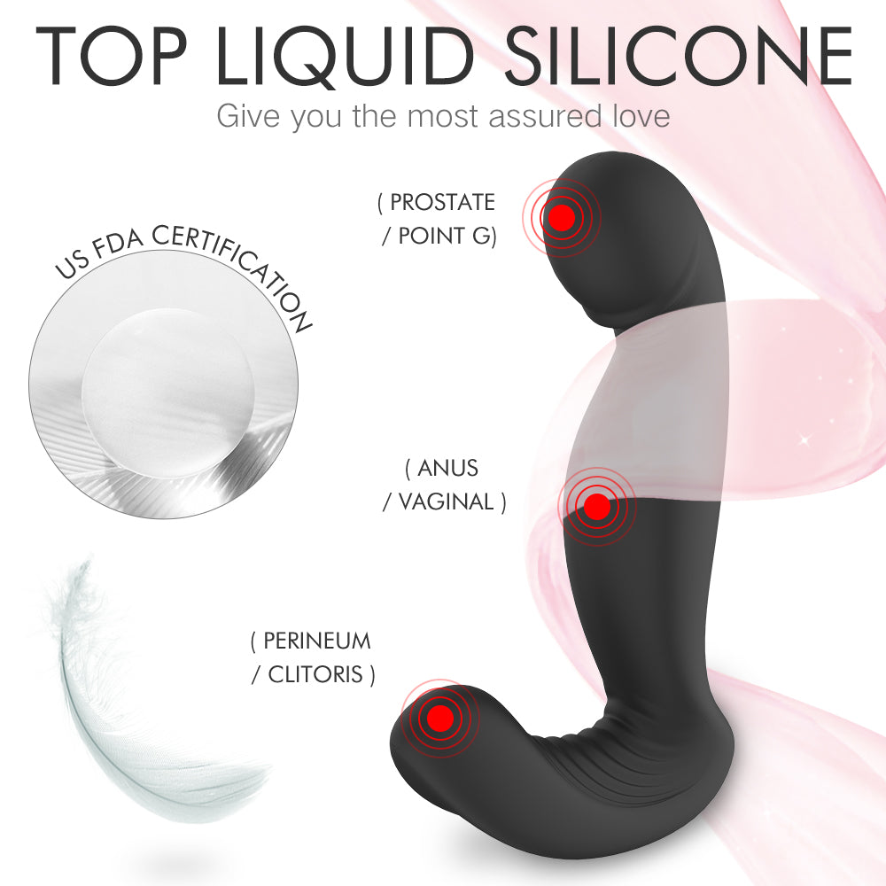 Jiggle Dual-Motor Rotating Prostate & G-Spot Plug