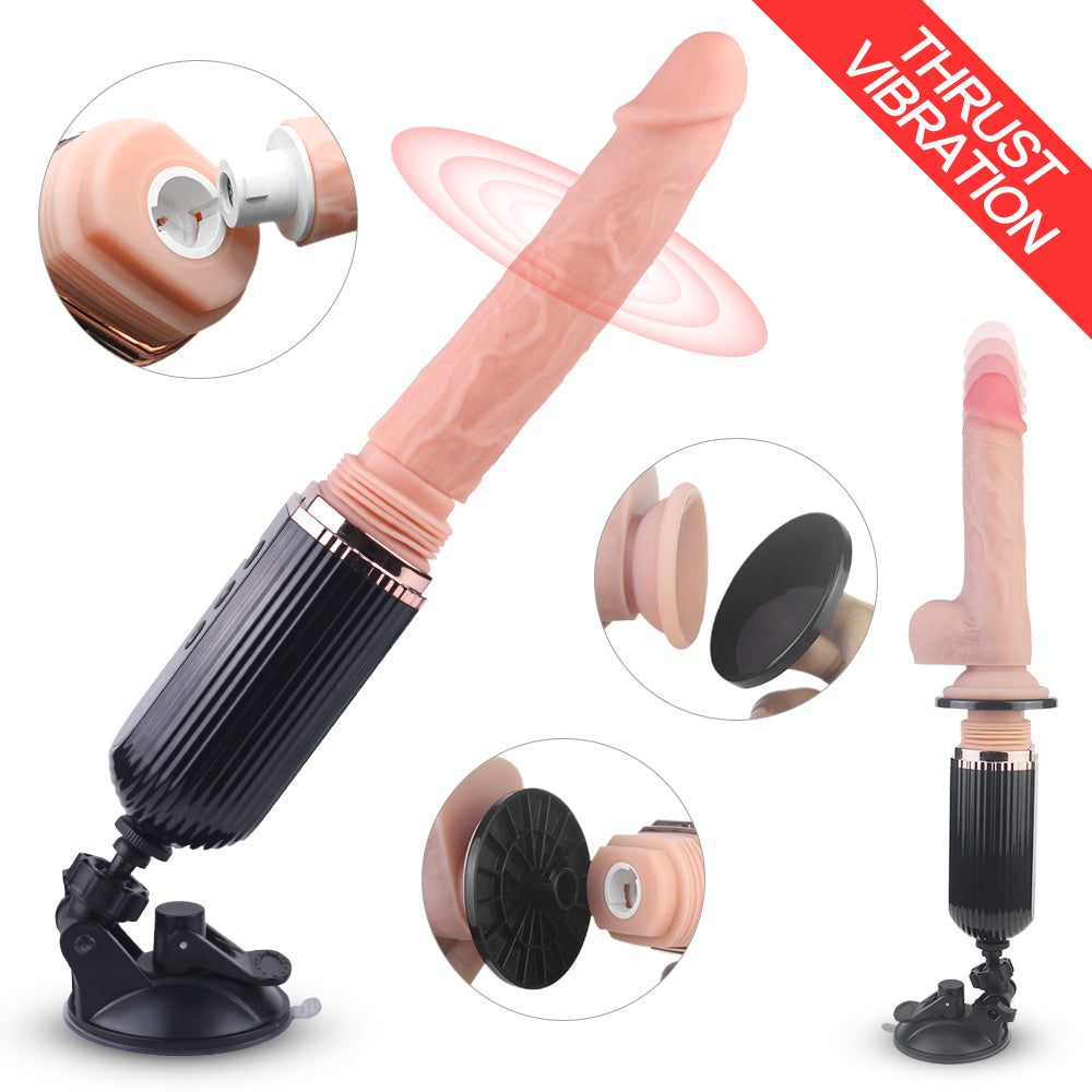 Gatling Plus Thrusting Remote Control Vibrator
