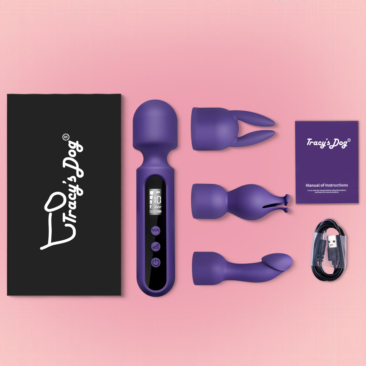 Tracy's Dog Wand Vibrator Kits with LCD Display