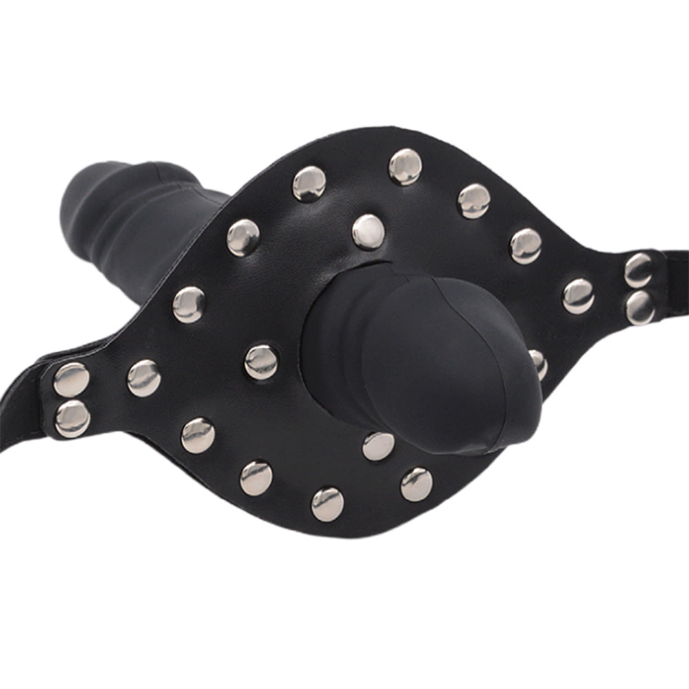 Lockable Double-Ended Silicone Dildo Gag