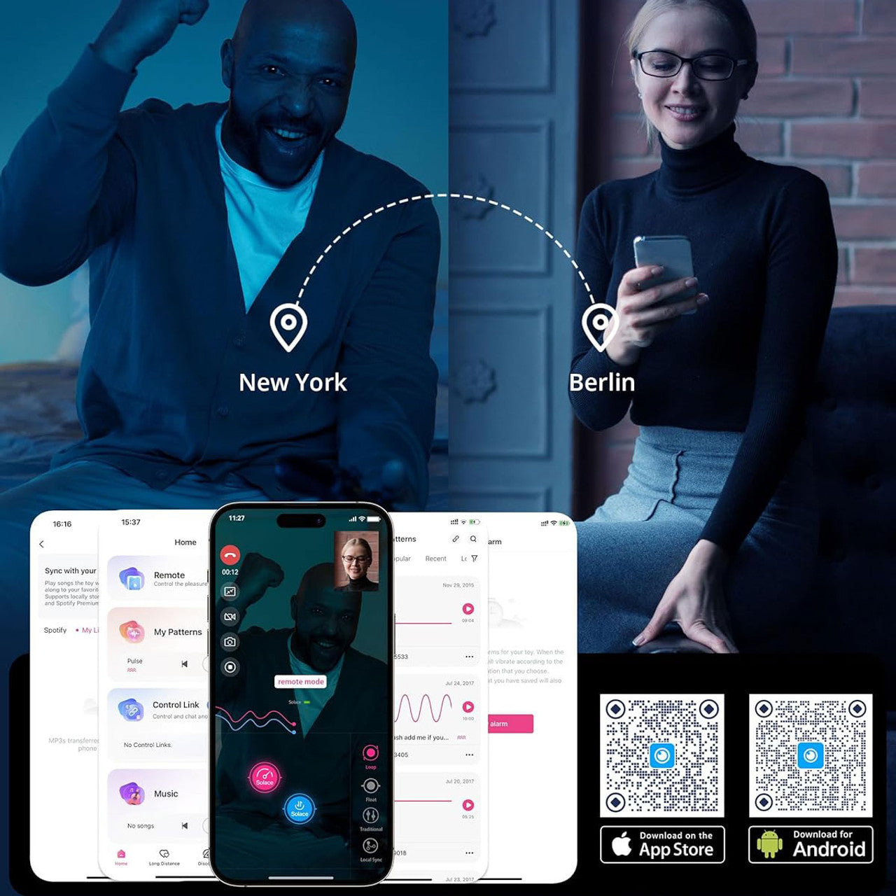 Masturbateur masculin à poussée Lovense Solace 