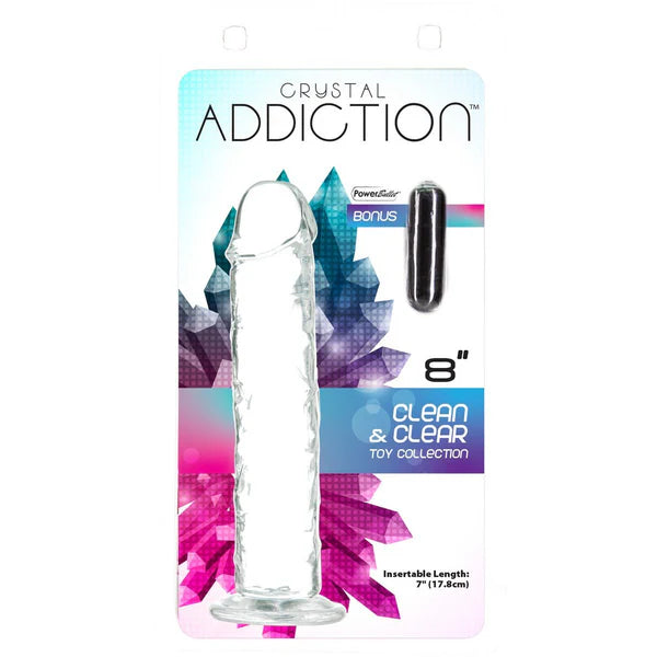 Addiction Crystal Addiction - Dong vertical de 8 pouces