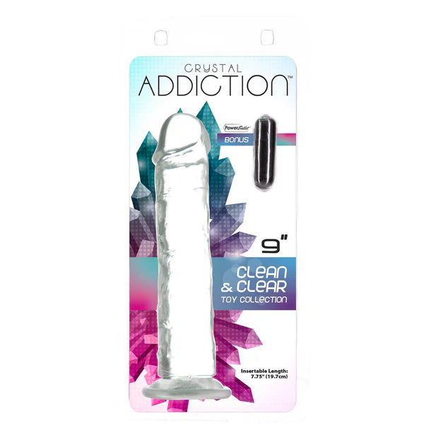 Addiction Crystal Addiction - Dong vertical de 9 pouces