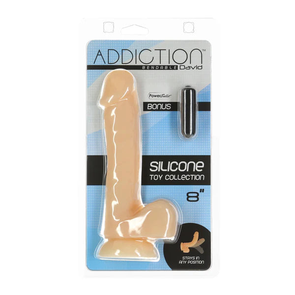 Gode ​​en silicone flexible Addiction David 8"