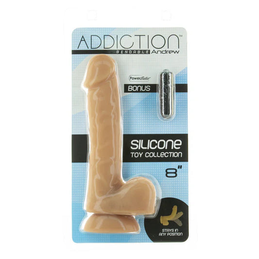 Addiction Bendable 8" Dong - Andrew