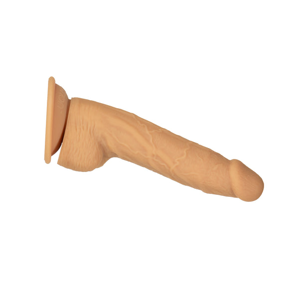 8" Silicone Dual Density Dildo – Caramel