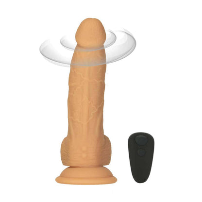 8" Rotating & Vibrating Dildo with Remote