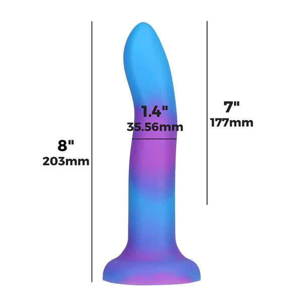 Rave by Addiction - 8" Glow in the Dark Dildo