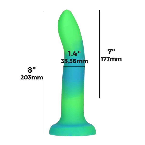 Rave by Addiction - 8" Glow in the Dark Dildo