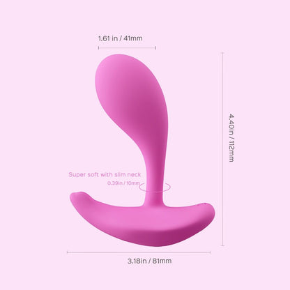 Vibromasseur point G à tête rotative Joi et lécheur de clitoris 