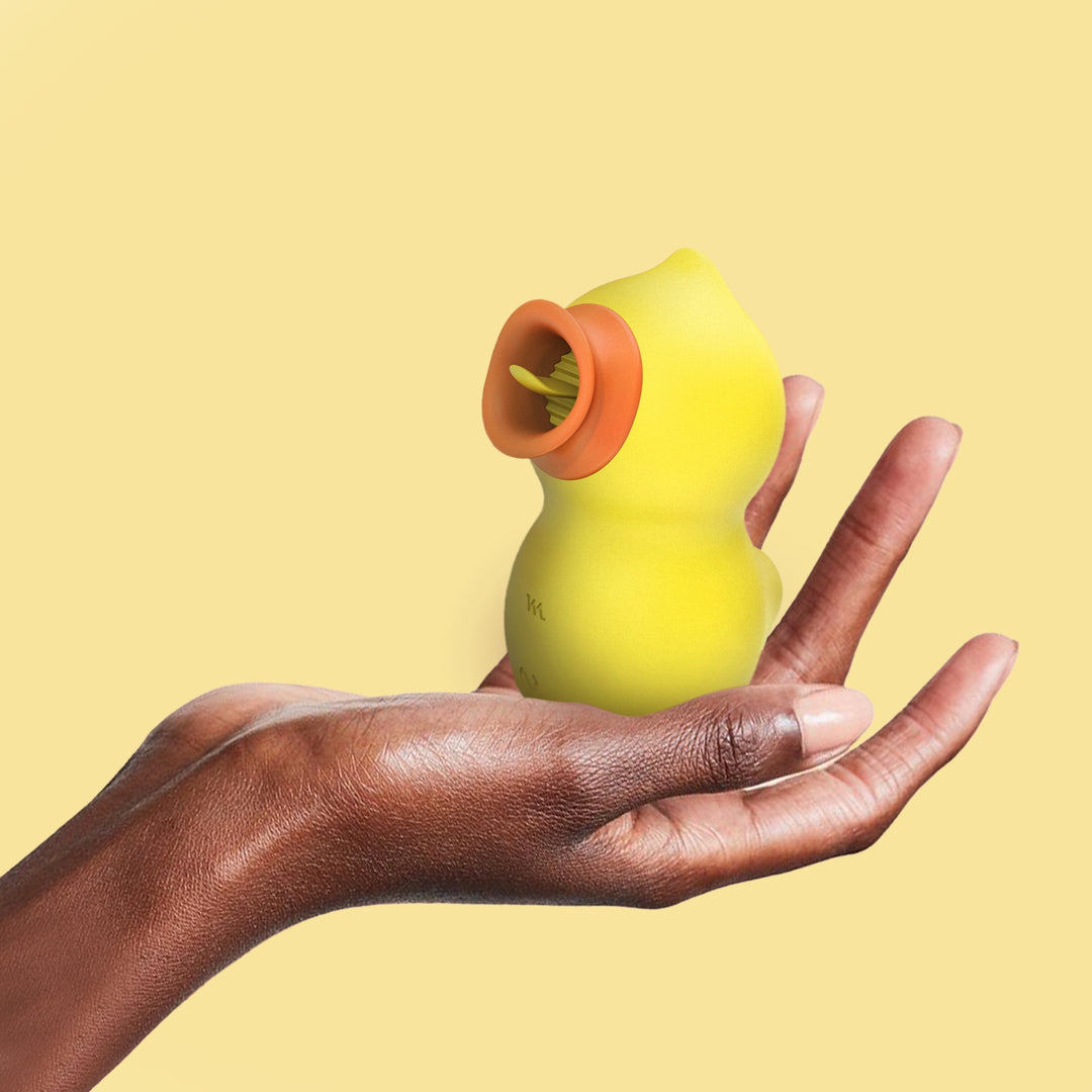 Tracy's Dog Duck King Tongue Licking Suction Massager - Thorn & Feather