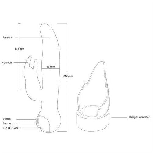 Le Swan Adore Petite Élégance Vibrateur Double en Silicone