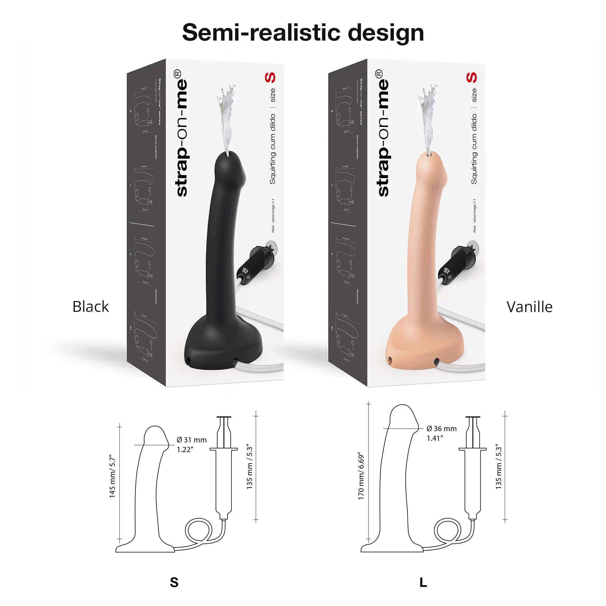 Squirting Cum Semi-Realistic Dildo