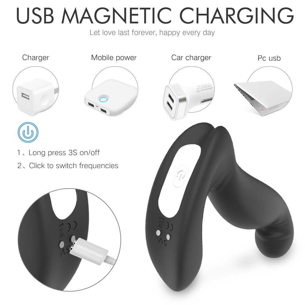 Jiggle Dual-Motor Rotating Prostate & G-Spot Plug