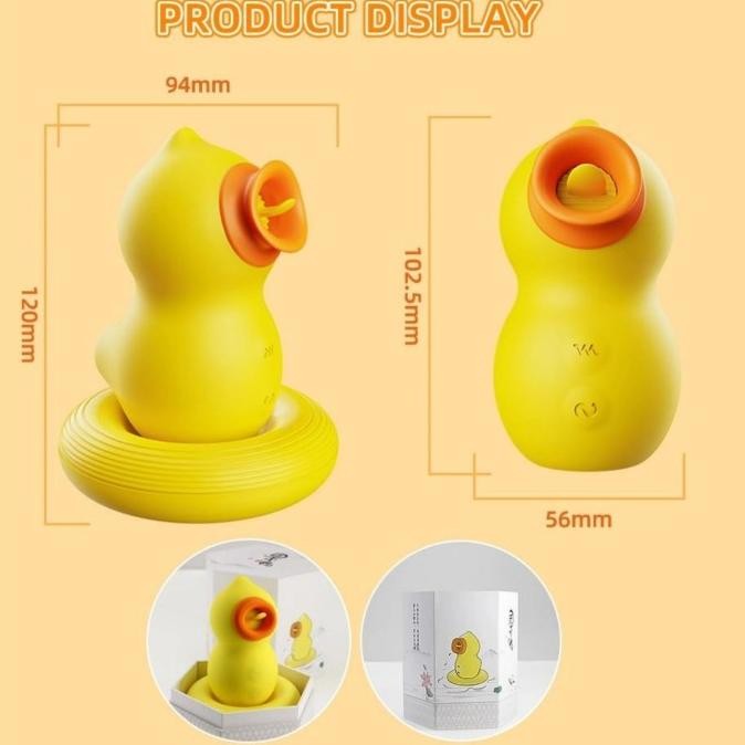 Tracy's Dog Duck King Tongue Licking Suction Massager - Thorn & Feather