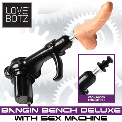 Banc de luxe Bangin' avec machine sexuelle LoveBotz