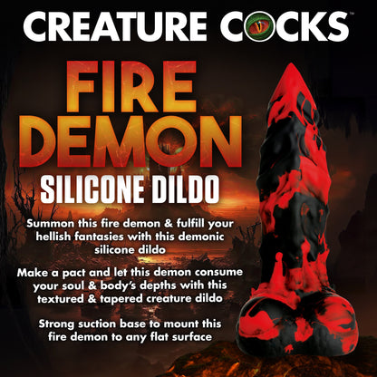 Fire Demon Monster Silicone Creature Dildo - Thorn & Feather