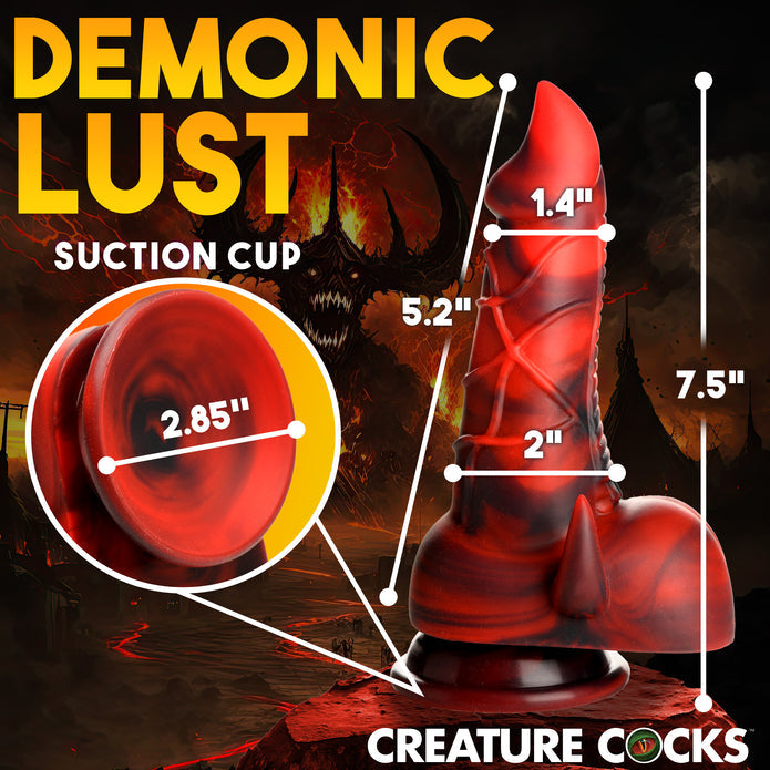 Horny Devil Demon Silicone Creature Dildo - Thorn & Feather