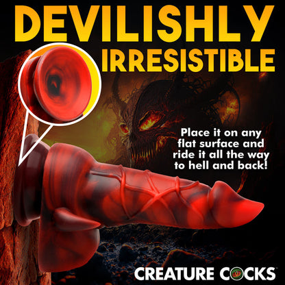 Horny Devil Demon Silicone Creature Dildo - Thorn & Feather