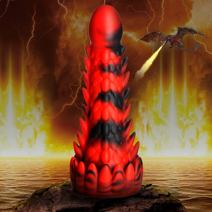Demon Rising Scaly Dragon Silicone Creature Dildo - Thorn & Feather