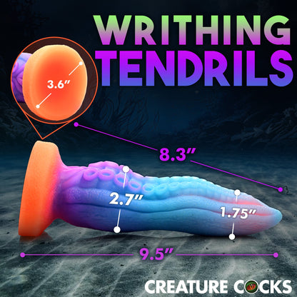 Tenta-Cock Glow-in-the-Dark Silicone Creature Dildo - Thorn & Feather