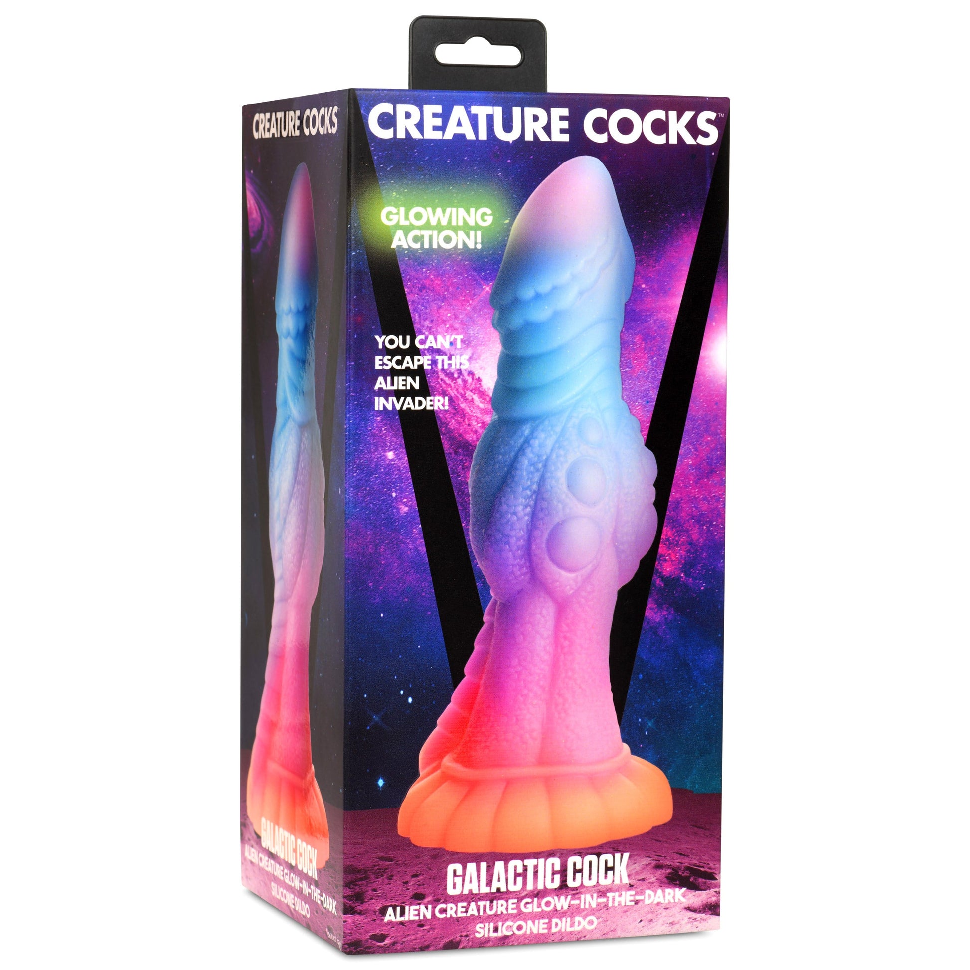 Galactic Alien Glow-in-the-Dark Silicone Creature Dildo - Thorn & Feather