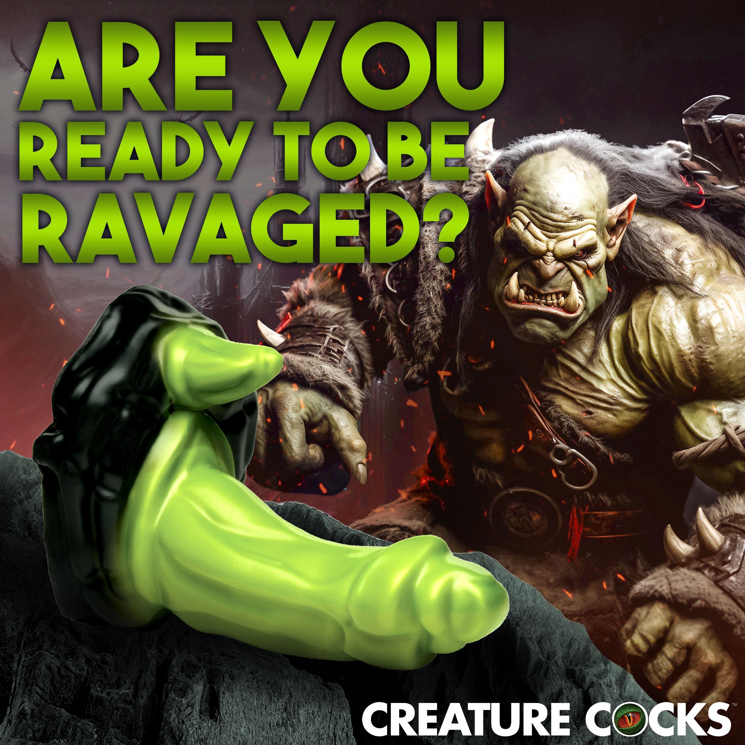 Gode ​​en silicone Orc Rod 