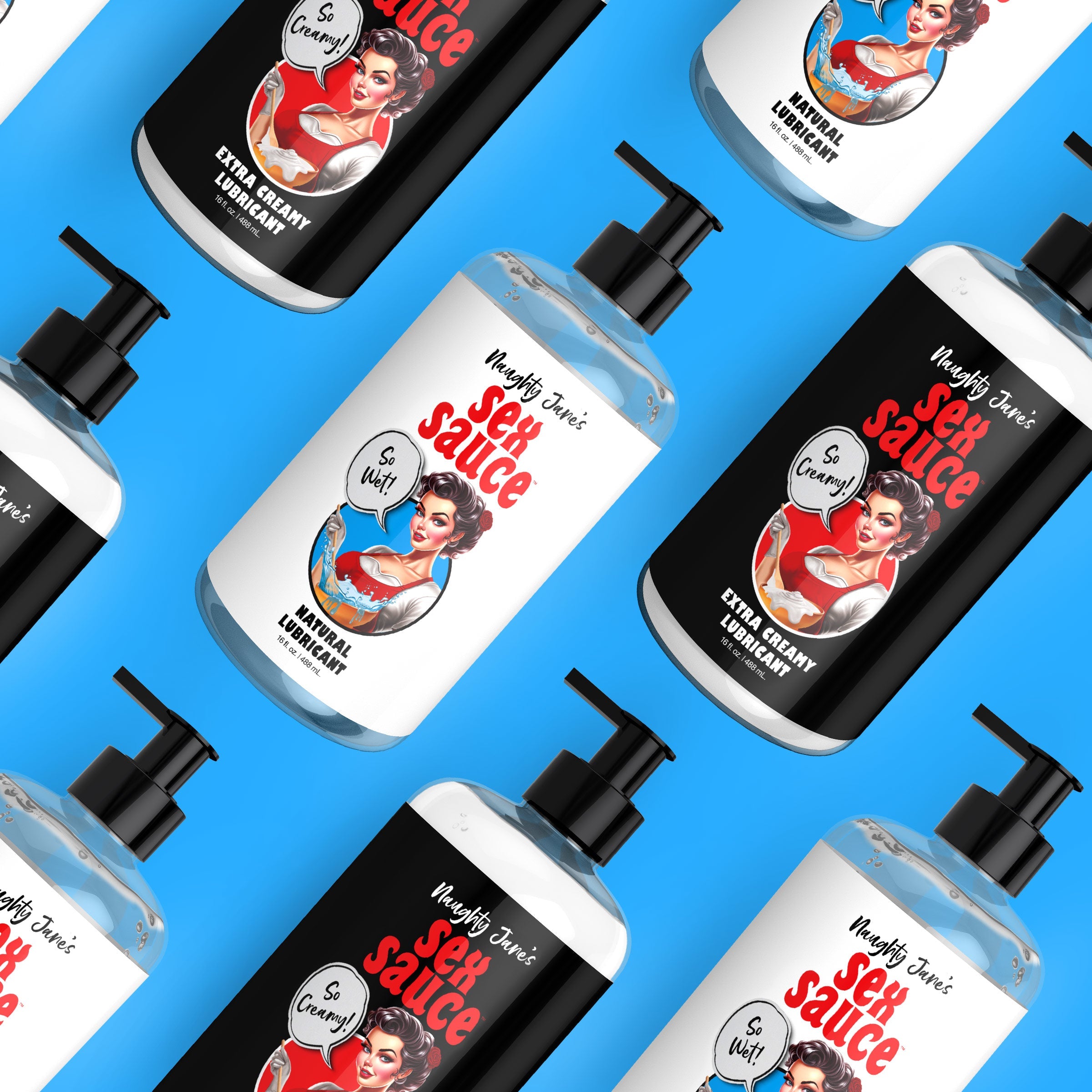 Naughty Jane's Sex Sauce Natural Lubricant - 8 oz