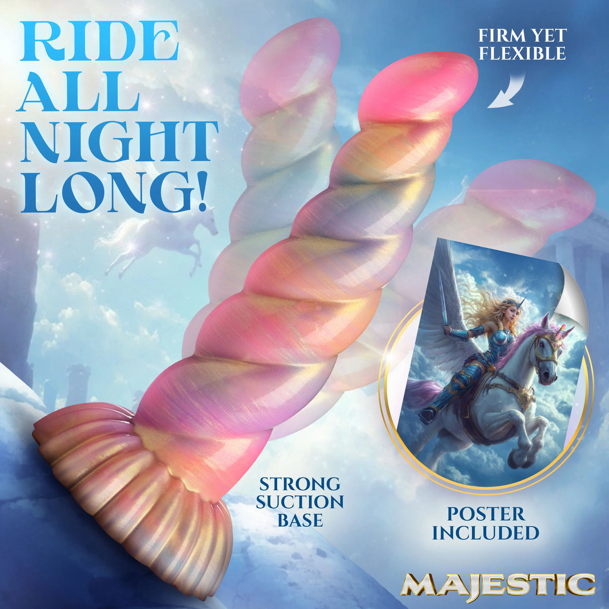 Aurora Unicorn Silicone Creature Dildo