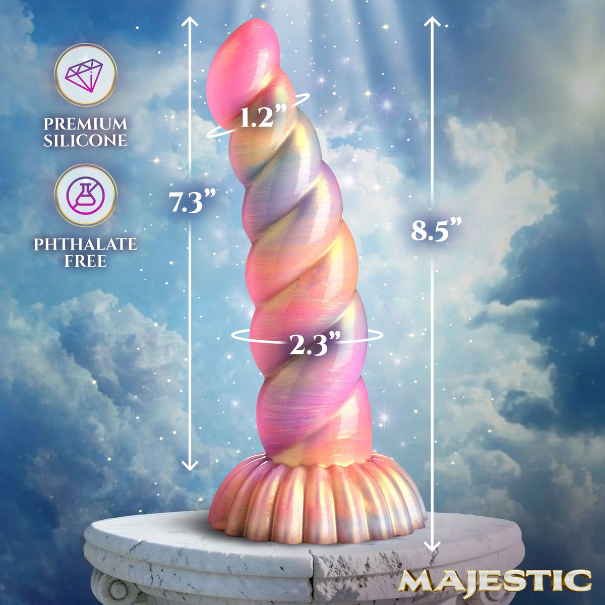Aurora Unicorn Silicone Creature Dildo
