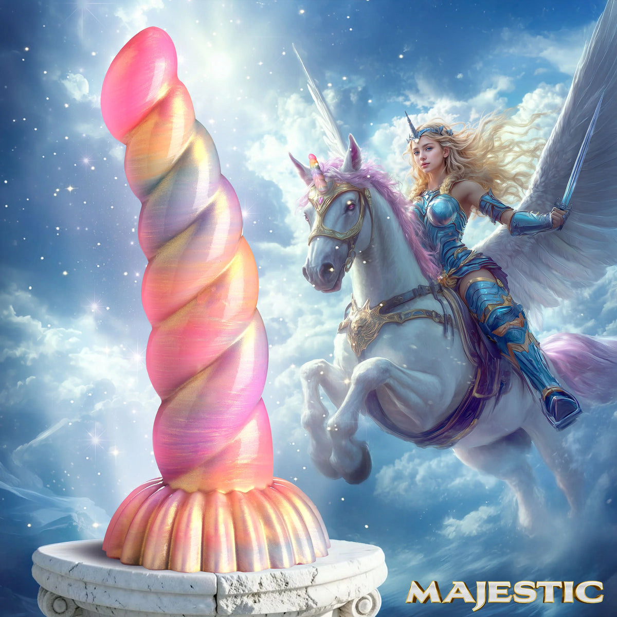 Aurora Unicorn Silicone Creature Dildo
