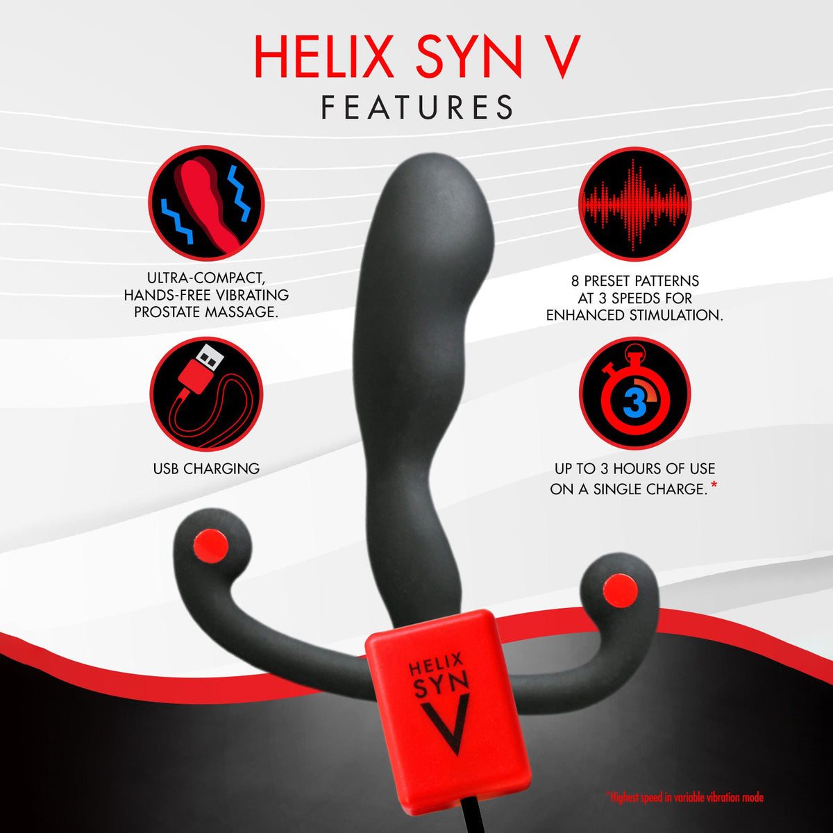 Aneros Helix Syn V Vibrating Prostate Massager