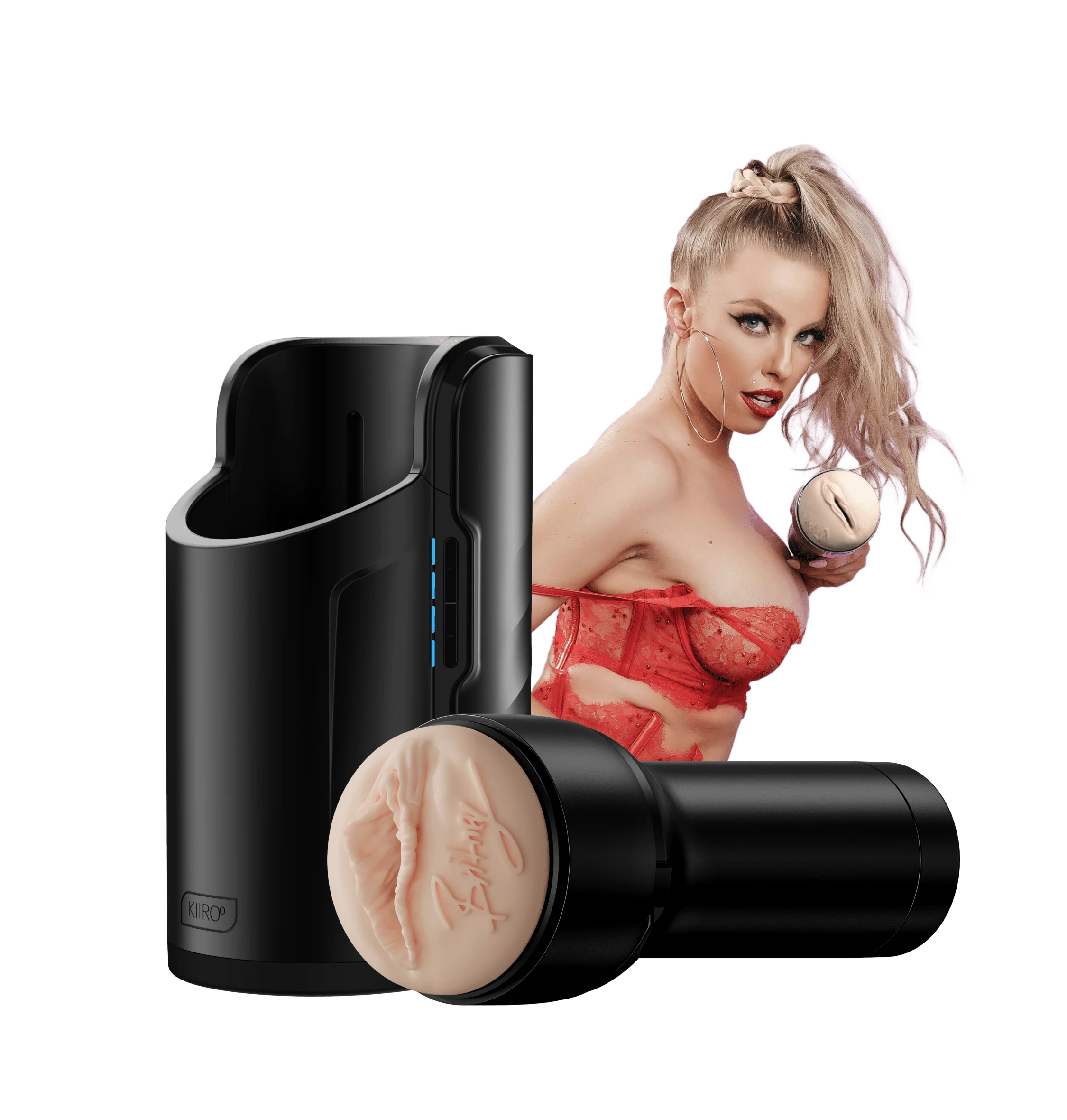Ensemble combiné de masturbateurs Kiiroo Keon et Feel Victoria June