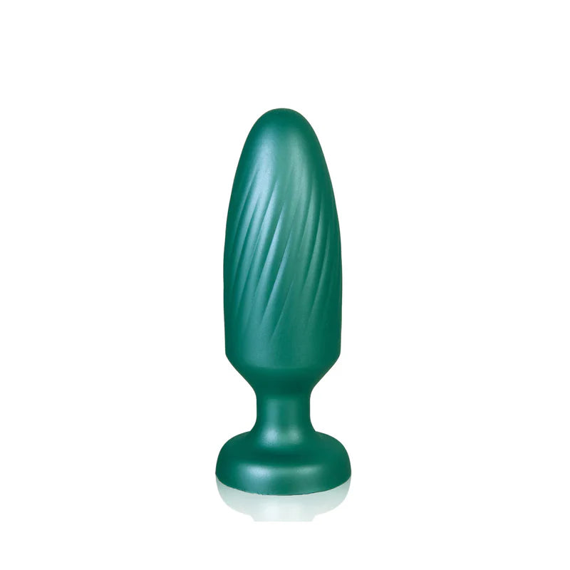 G Stuck Silicone Anal Plug – Metallic Green