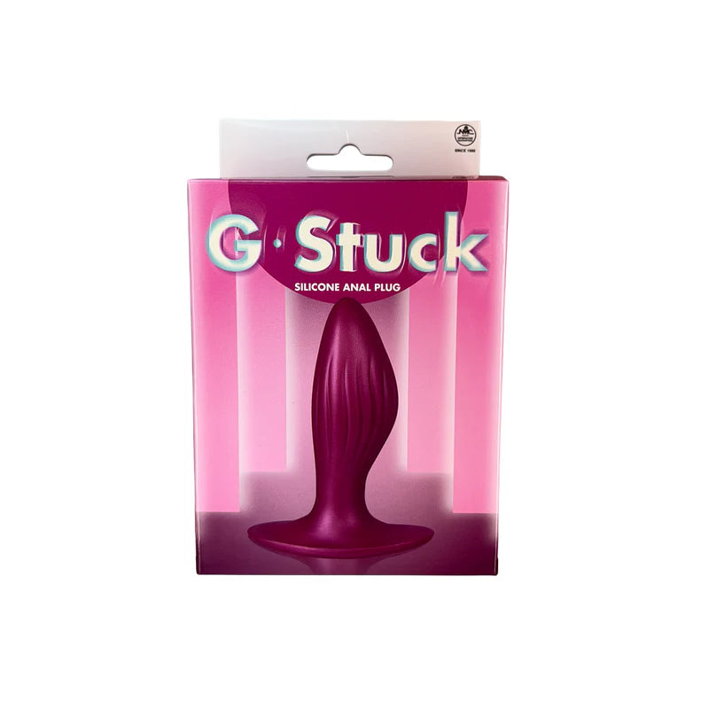 G Stuck Silicone Anal Plug – Metallic Red