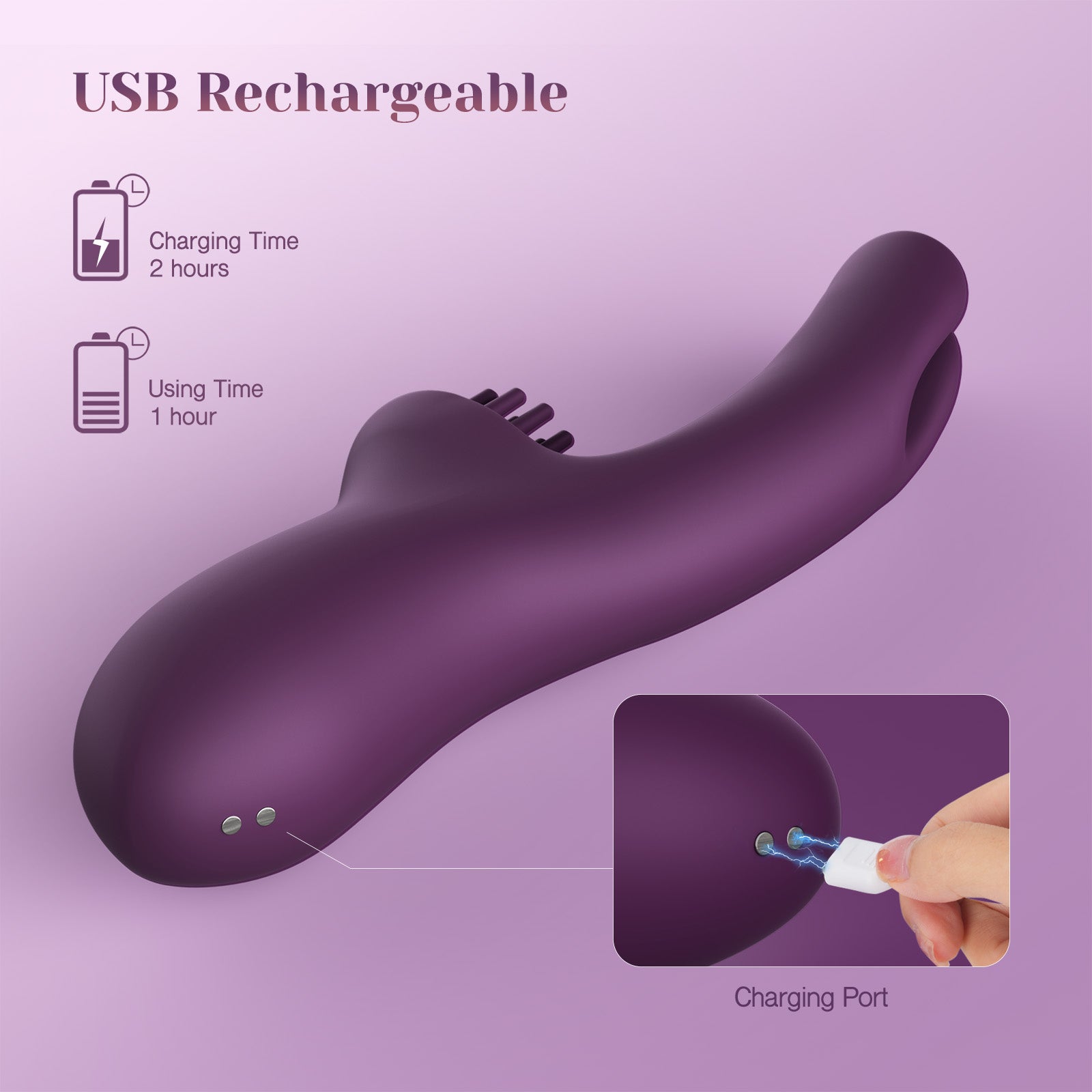 Tracy's Dog Elatia Finger & Brush Rabbit Vibrator