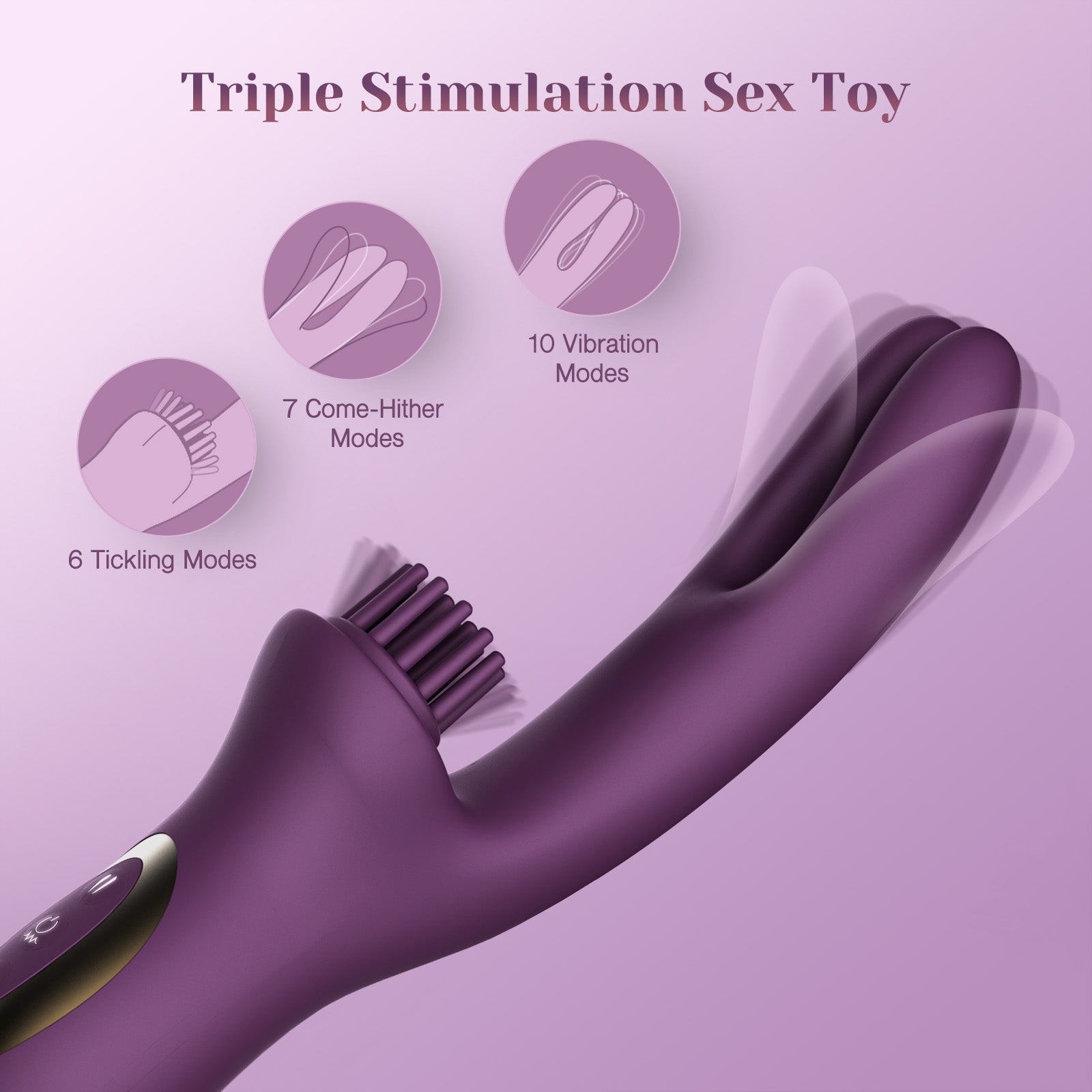 Tracy's Dog Elatia Finger & Brush Rabbit Vibrator
