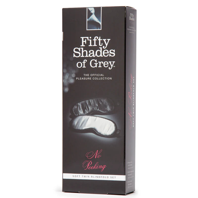 Fifty Shades of Grey No Peeking Soft Twin Blindfold Set