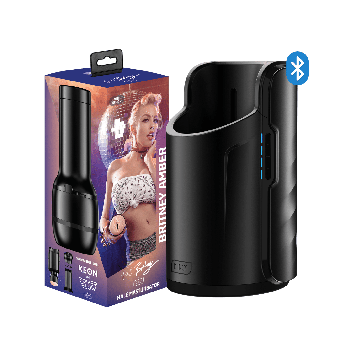 Kiiroo Keon & Feel Britney Amber Stroker Combo Set