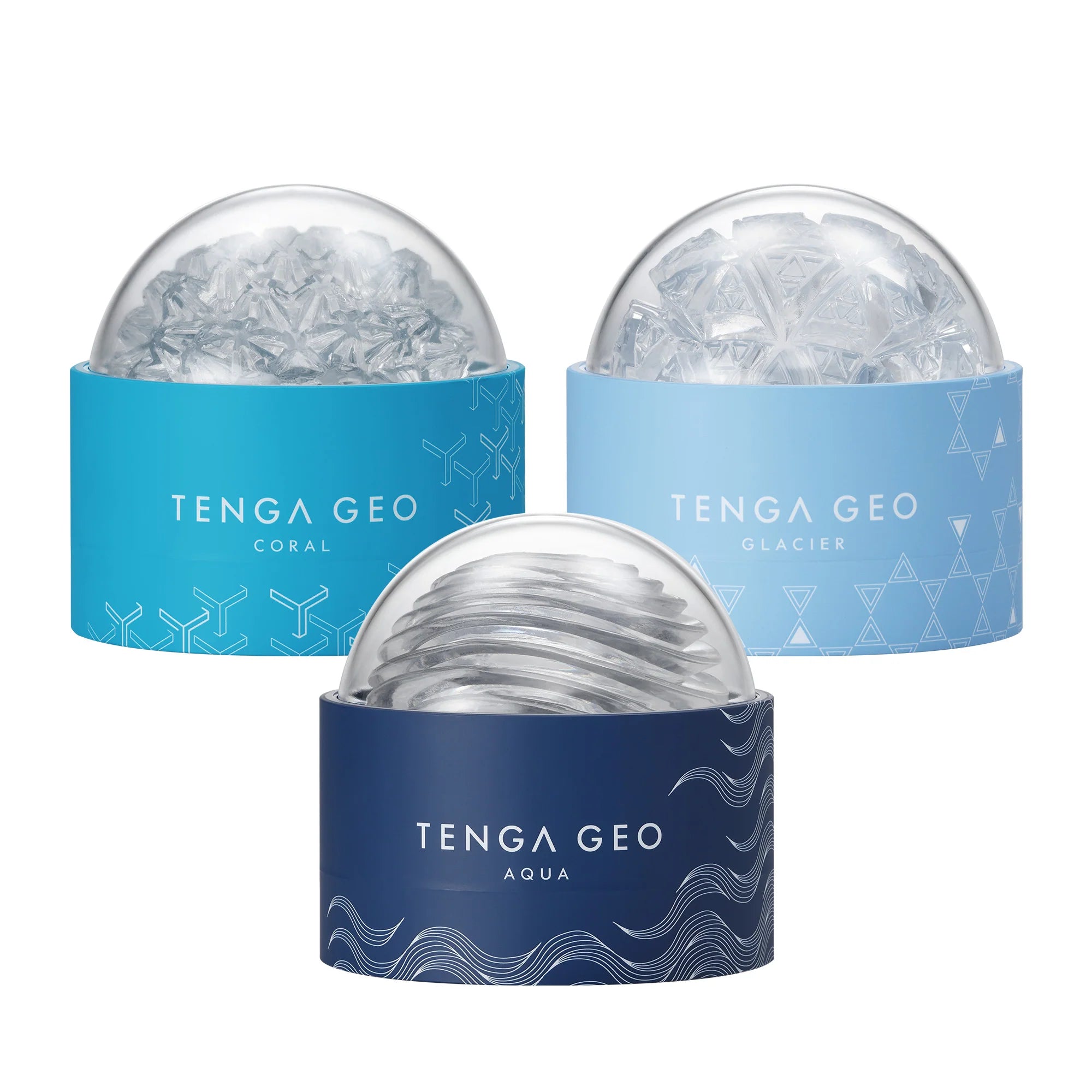 Tenga GEO Textured Pocket Stroker - Coral