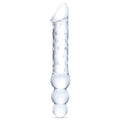 Plug anal en verre Amethyst Rain - Transparent
