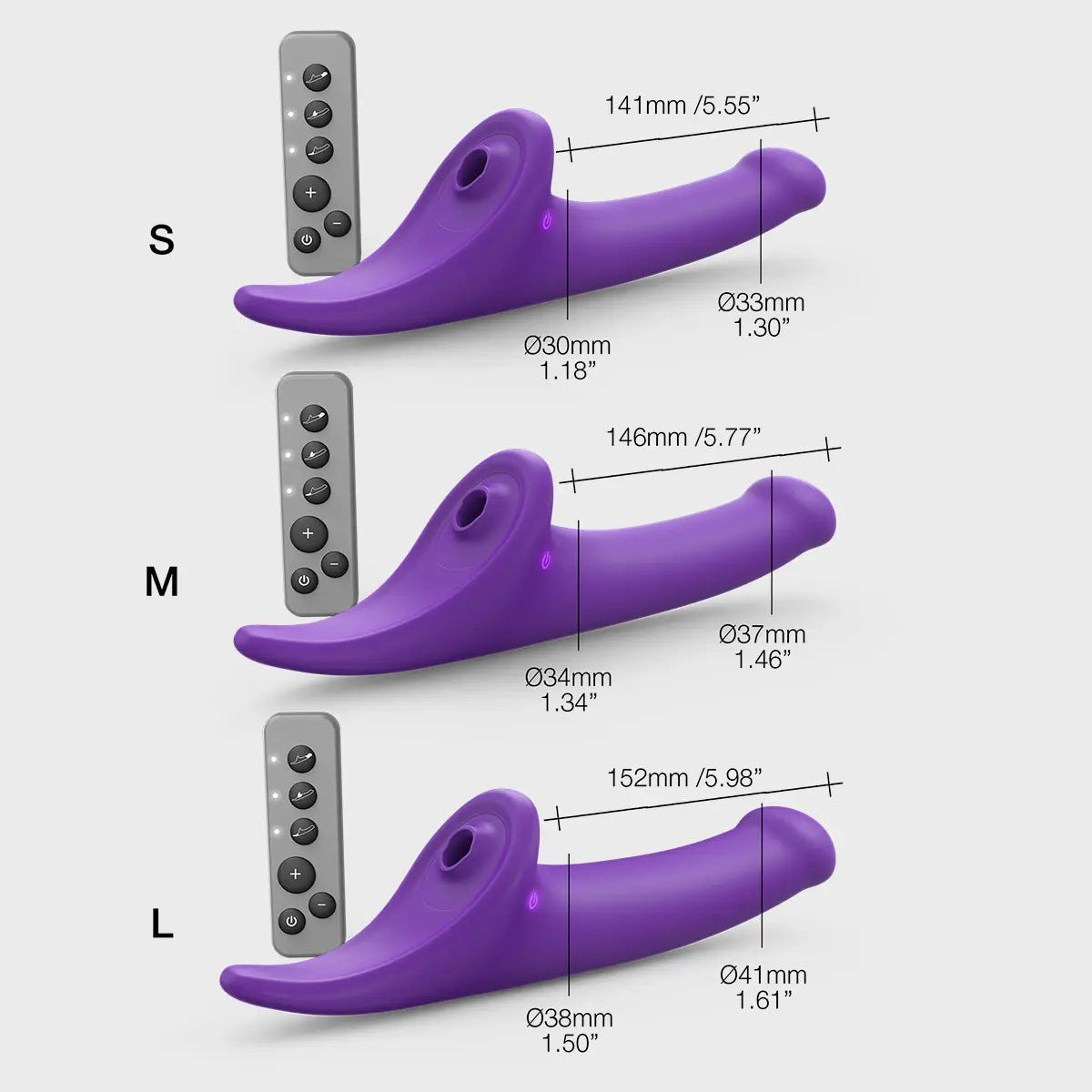 Semi-Realistic Remote Multi Orgasm Dildo