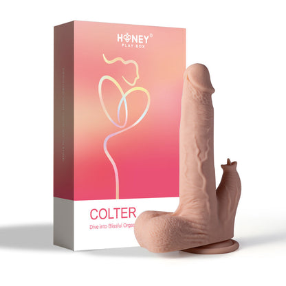 COLTER 8.5" Realistic Thrusting Dildo & Vibrating Licker