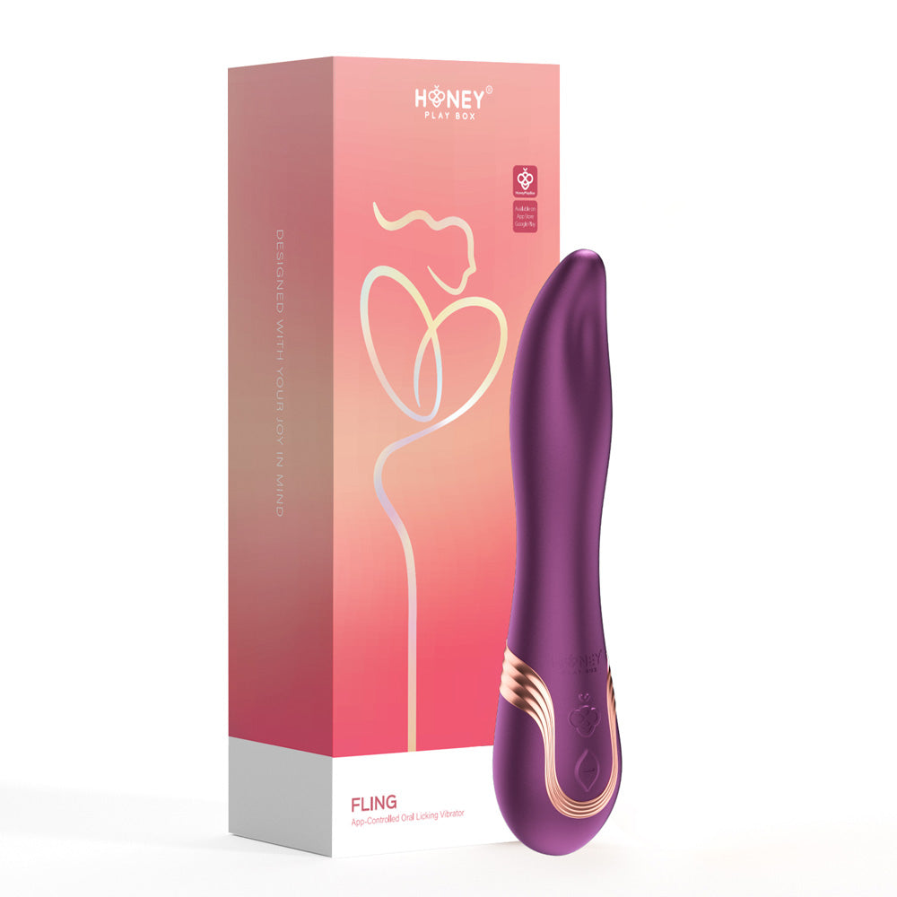 Honey Play Box - Fling App-Controlled Tongue Licking Vibrator
